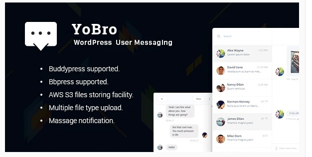 YoBro WP Private Messaging Plugin
