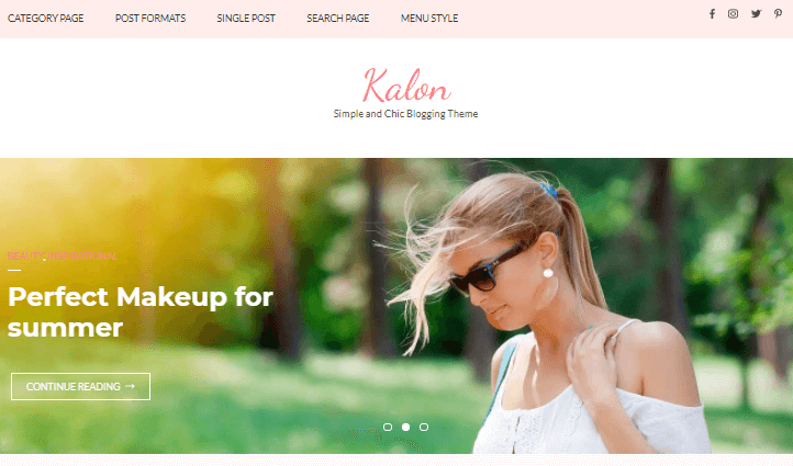 kalon WordPress theme