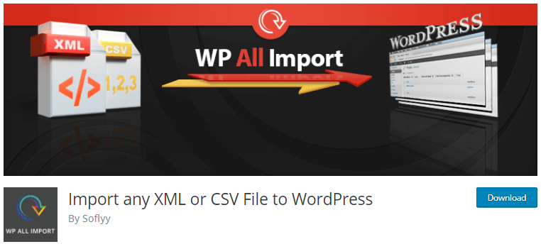 Import any XML or CSV File