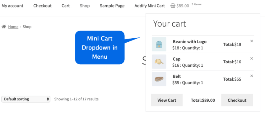 WooCommerce Cart Plugin