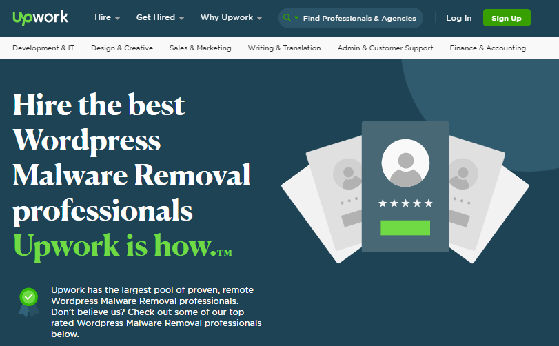 upwork malware removal service