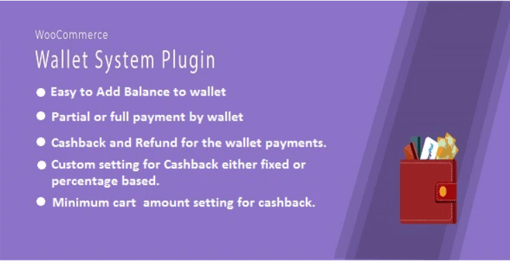 Wallet and cashback plugin