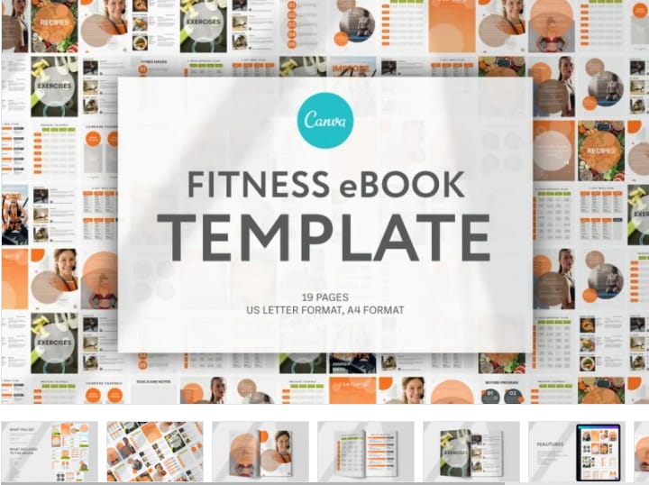 Fitness instructor magazine template