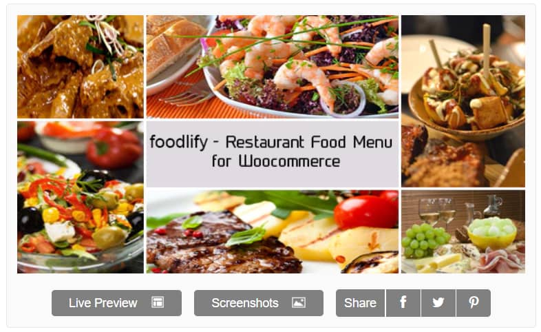 Foodlify restaurant plugin