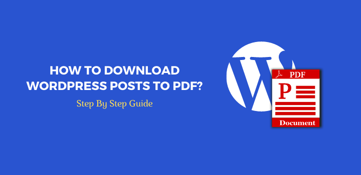 WordPress posts to PDF
