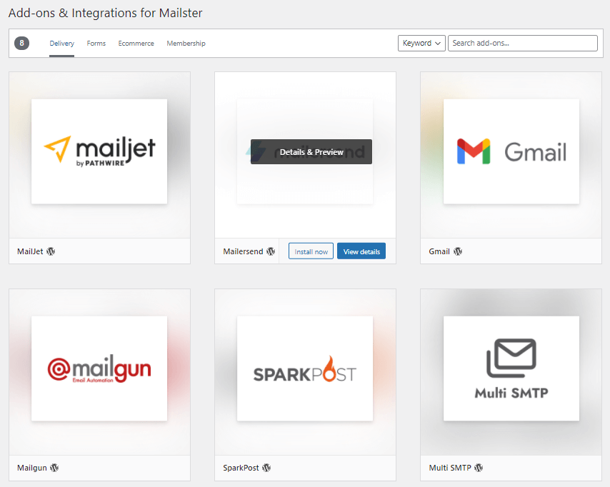 Mailster add-ons
