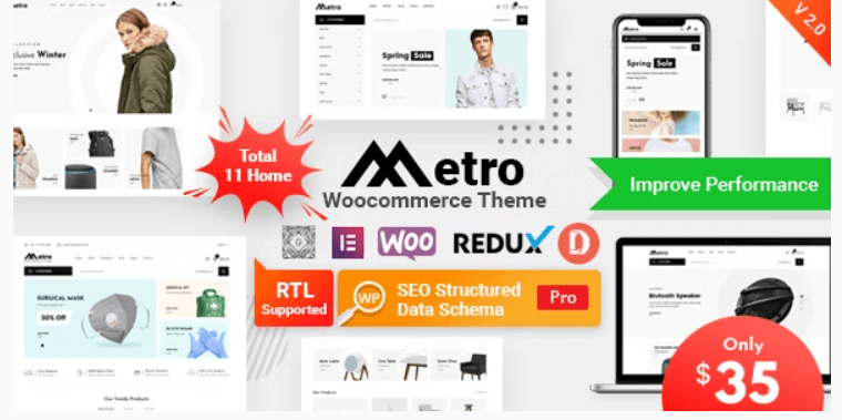 Metro WooCommerce WordPress Theme