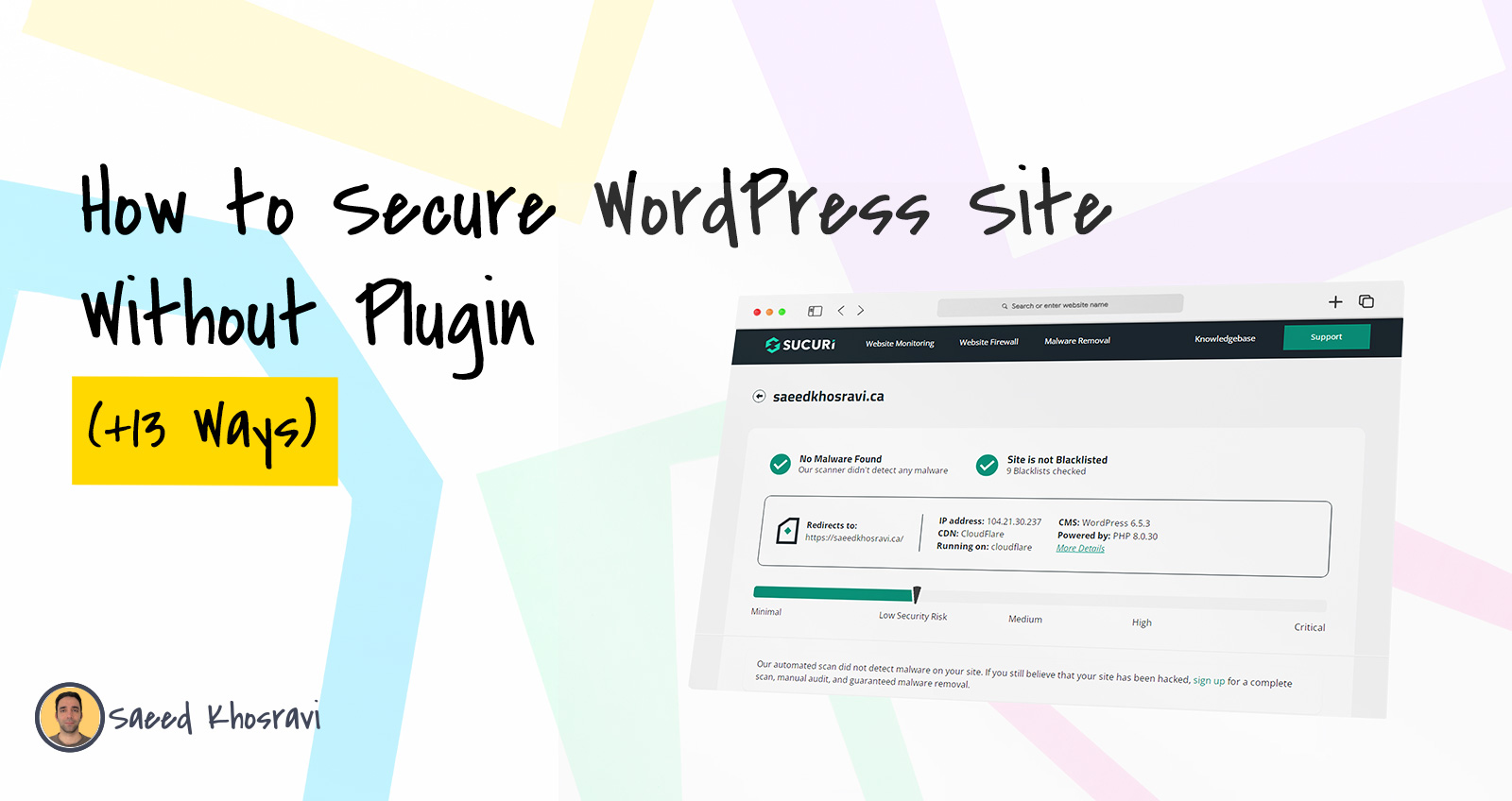How to Secure WordPress Site Without Plugin