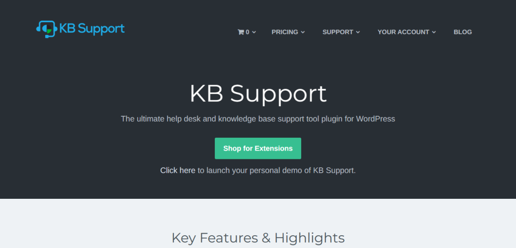 kb support plugin