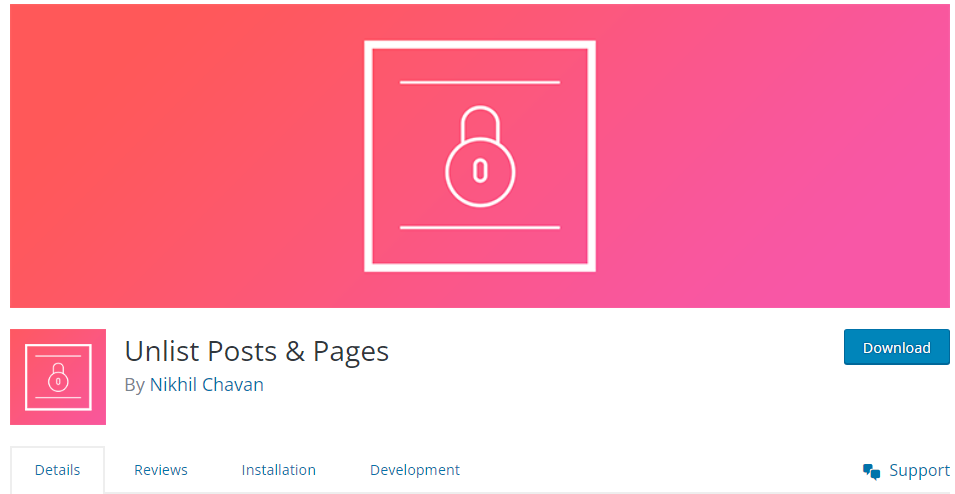 hide page with plugin